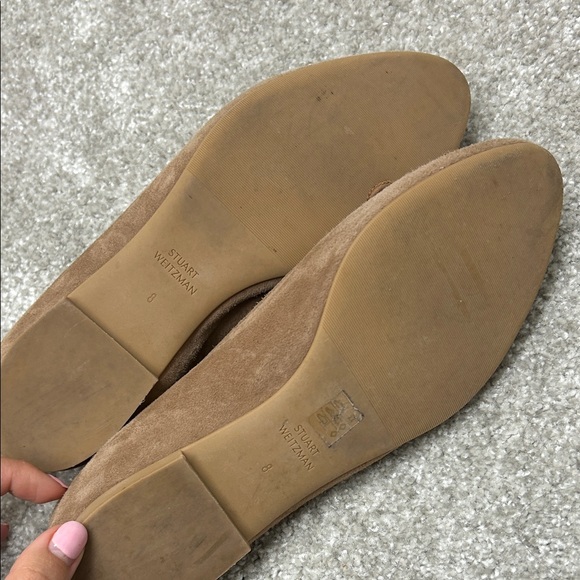 Stuart Weitzman Brown Suede Loafers - Picture 5 of 5